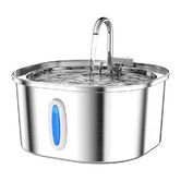 Cat Water Fountain, 3.2L Stainless Steel Pet Water Drinking Fountain for Cats Indoor, Dog Water Fountain with Water Level Window