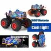 RC Car Toy Remote Control Shark Stunt Monster Truck 2.4GHz Offroad Vehicle with Light Sound All Terrain Indoor Outdoor Toys for Kids Color Blue
