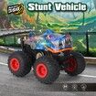 RC Car Toy Remote Control Shark Stunt Monster Truck 2.4GHz Offroad Vehicle with Light Sound All Terrain Indoor Outdoor Toys for Kids Color Blue