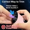 Electric Nail Clipper, USB Rechargeable Automatic Trimmer for Seniors and Kids, 3 Speed Levels, Pink