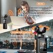 4K Body Camera with External Microphone Mini Cam 270 Rotation Outdoor Sport Bike Travel Police Law Enforcement Christmas Gift 128G SDcard INCLUDE