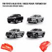 Steel Red Front Engine Cover Skid Bash Plate For Toyota Hilux Revo Fortuner SUV 2015-2023 TRD