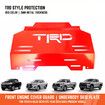 Steel Red Front Engine Cover Skid Bash Plate For Toyota Hilux Revo Fortuner SUV 2015-2023 TRD