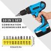17 Drill Bit Extensions,Including 3 Rotating Socket Adapters,2 Pcs 105 Degree Hex Shank,Right Angle Drill Attachment,10 Short Screwdriver Bits