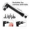 17 Drill Bit Extensions,Including 3 Rotating Socket Adapters,2 Pcs 105 Degree Hex Shank,Right Angle Drill Attachment,10 Short Screwdriver Bits