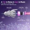 High Fidelity Concert Ear Plugs, Noise Cancelling Silicone Ear Plugs 2 Pairs Great for Concerts Loud Music, Musicians, Motorcycles, Purple
