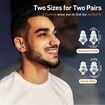 High Fidelity Concert Ear Plugs, Noise Cancelling Silicone Ear Plugs 2 Pairs Great for Concerts Loud Music, Musicians, Motorcycles, Black