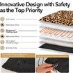 USB Heating Warmer Pad Bed for Cat, Small Dog and Pet, Safe 5V2A Power Bank Battery Operated for Indoor and Outdoor Use, 37 X 47 X 2 cm, Leopard