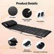 Full Body Massage Mat Heated Foot Back Massager Shiatsu Vibration Lumbar Support Neck Leg Relax Electric Heating Pad HOMASA Chair Recliner Seat Cushion
