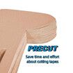 10 Pcs Precut Kinesiology Tape for Knees, Knee Support and Stability, Knee Athletic Tape, Waterproof and Elastic, Beige