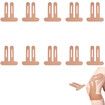 10 Pcs Precut Kinesiology Tape for Knees, Knee Support and Stability, Knee Athletic Tape, Waterproof and Elastic, Beige