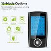 TENS EMS Muscle Stimulator Electric Massager Machine Portable Back Neck Nerve Knee Massage Device Rechargeable Unit 16 Modes Black