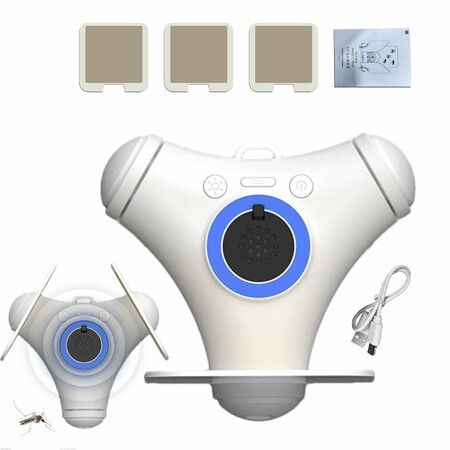 Fly Attractant Trap,USB Charging Fly Catcher Zapper,Safe Portable Electronic Fly Trap,No Noise Gnats Zapper Light for Home,Hotel,Bedroom,Living Room