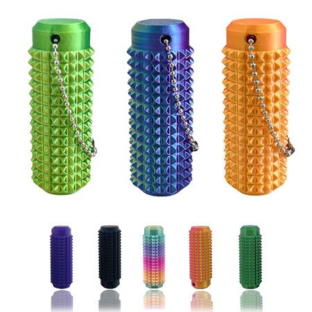 Little Ouchies Fidget,Pocket Mini Fidget Toy,3D Printed Venting Key Pendant,3pcs Spiky Grippie Stim Keychain,Novelty Gifts for Friends
