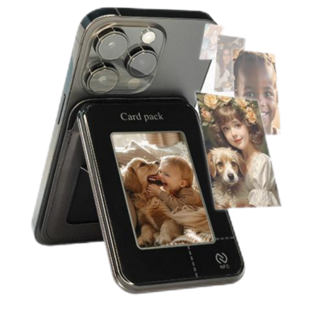 E-Ink Phone Case for iPhone Android APP Operation Smart Photo Rear Projection Instantly Display Photos Personalize Your Phone case  NO power required