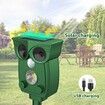 Solar Animal Repellent Ultrasonic,Rat Repeller,Bird Repeller,Cat,Rat,Dog,Bird,Fox,Etc,Outdoor Animal Repeller With Flashing Led Light