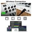 25 Key USB MIDI Keyboard Controller with 8 Backlit Pads,Professional Semi-Weighted Dynamic Bluetooth Keyboard,8 Knobs For Music Production