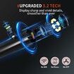 Dual Lens Borescope Camera with Light 1920P HD Endoscope Inspection Camera IP67 Waterproof Scope Cam with 4.3 Inch IPS Screen Flexible Plumbing Snake Cam