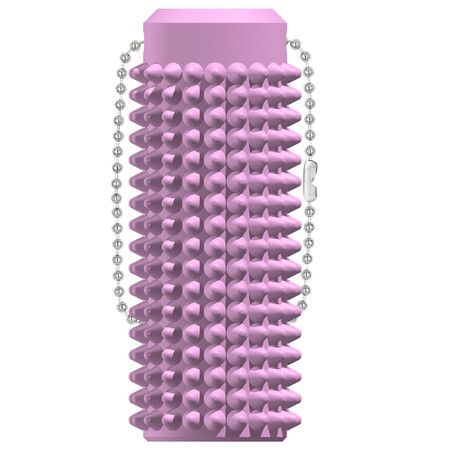 Little Ouchies Fidget Pocket-Sized Stim Keychain with Spiky Grippie Design,Anxiety Stress Relief Sensory Toy,Unique Gifts for Friends Family (Pink)