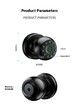 Bluetooth Key Fingerprint Password Lock Remote Unlock Smart Door Lock Home Bedroom Door Handle Keyless   COL Black Door Knob Office Quick Installation