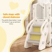 8in1 Kids Slide Set Ladder Steps Indoor Playground Basketball Hoop Activity Centre Play Climber Telescope Ring Toss Game Tunnel Outdoor Toys Playset