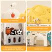 7in1 Kids Slide Set Ladder Steps Basketball Hoop Playground Activity Centre Play Climber Telescope Ring Toss Game Tunnel Indoor Outdoor Toys Playset
