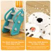 7in1 Kids Slide Set Ladder Steps Basketball Hoop Playground Activity Centre Play Climber Telescope Ring Toss Game Tunnel Indoor Outdoor Toys Playset