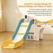 7in1 Kids Slide Set Ladder Steps Basketball Hoop Playground Activity Centre Play Climber Telescope Ring Toss Game Tunnel Indoor Outdoor Toys Playset