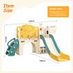 7in1 Kids Slide Set Ladder Steps Basketball Hoop Playground Activity Centre Play Climber Telescope Ring Toss Game Tunnel Indoor Outdoor Toys Playset