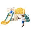 7in1 Kids Slide Set Ladder Steps Basketball Hoop Playground Activity Centre Play Climber Telescope Ring Toss Game Tunnel Indoor Outdoor Toys Playset