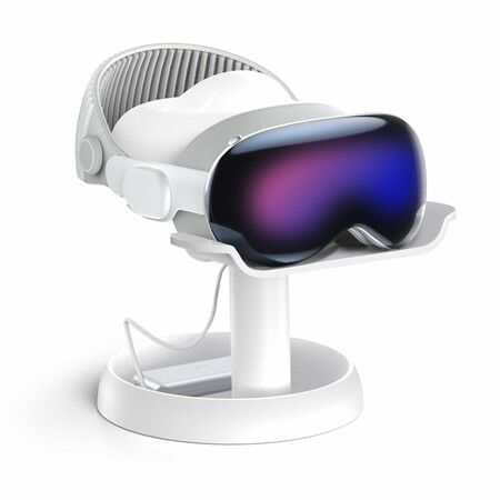 Table Stand for Meta Quest 3s/Meta Quest 3/Apple Vision Pro, Universal VR Headset Stand Storage Holder Organizer, Anti-Slip