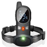Anti Bark Shock Collar for Dogs, Rechargeable Dog Training Collar with Remote for Small Medium Large Dogs with Beep, Vibration, Safe Shock Mode, Black