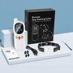 2Pcs Anti Bark Shock Collar for Dogs, Rechargeable Dog Training Collar with Remote for Small Medium Large Dogs with Beep, Vibration, Safe Shock Mode, White