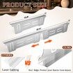 2 Pack Expandable Stainless Steel Stove Counter Gap Covers,Retractable to Fill the Gap Between Stove and Countertop Color Silver