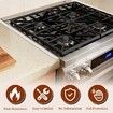 2 Pack Expandable Stainless Steel Stove Counter Gap Covers,Retractable to Fill the Gap Between Stove and Countertop Color Silver