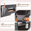 2 Pack Expandable Stainless Steel Stove Counter Gap Covers,Retractable to Fill the Gap Between Stove and Countertop Color Black