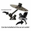 Car Drum Cymbal Air Vent,Fun Music Gadget,Easy Install on Dashboards Vents,Crisp Metallic Sound Quirky Gift for Road Trips Music Lovers Gold