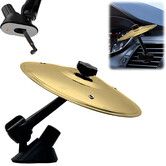 Car Drum Cymbal Air Vent,Fun Music Gadget,Easy Install on Dashboards Vents,Crisp Metallic Sound Quirky Gift for Road Trips Music Lovers Gold
