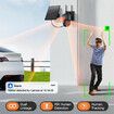 6MP Wireless Solar Camera Dual Lens PTZ Outdoor Security Floodlight Cam with WiFi Night Vision Alarm Linkage Human Tracking,Black