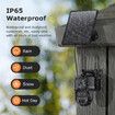 6MP Wireless Solar Camera Dual Lens PTZ Outdoor Security Floodlight Cam with WiFi Night Vision Alarm Linkage Human Tracking,Black