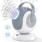 Bubble Machine,Automatic Bubbles Blower,360 Degree Oscillation & 75 Degree Adjustment,Bubble Toys with LED Light