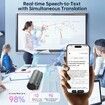 AI Voice Recorder with Real-Time Transcription & Translation,AI Voice Transcriber,Smart Summary, AI-Powered Mind Mapping & Translator,70+ Languages (64GB)