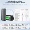 AI Voice Recorder with Real-Time Transcription & Translation,AI Voice Transcriber,Smart Summary, AI-Powered Mind Mapping & Translator,70+ Languages (64GB)