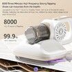 120W Handheld Cordless Vacuum Cleaner With Dust Mite Removal 8500Pa Power 260ml Dust Box For Home Hard Floor Carpet Pet Hair Color White