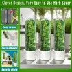 Cilantro Container for Fridge,Herb Saver,Herb Keeper for Cilantro,Basil,Asparagus,Parsley,Keeps Greens Vegetables for 2-3 Weeks (1PCS)