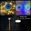 Camping String Lights, Outdoor String Lights 10 meters with 5 Lighting Modes, 2 in 1 Waterproof Portable Stowable Camping Lights