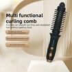 Portable Cordless Curling Iron Brush 3 Temp Settings Automatic Hair Straightener Anti-Scald Rechargeable Hair Brush for Travel Color Purple