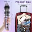 Portable Cordless Curling Iron Brush 3 Temp Settings Automatic Hair Straightener Anti-Scald Rechargeable Hair Brush for Travel Color Purple