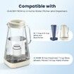GLACIER FRESH 3X Flow Rate Water Pitcher Filter Replacement for LS Home and GF Glass Pitchers and Dispensers, 5-Stage Activated Carbon Filter Certified