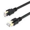 Cat 8 Ethernet Cable, 10 Meters High Speed Heavy Duty 26AWG Cat8 LAN Network Cable 40Gbps, 2000Mhz with Gold Plated RJ45 Connector for Router Gaming Modem